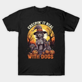 Boo-tifully Bewitched Puppy Dog Halloween T-Shirt